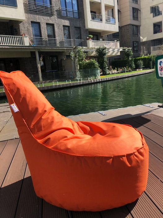 Atelier Del Sofa Puf Orange 60x70x30 cm Impertex Impermeable